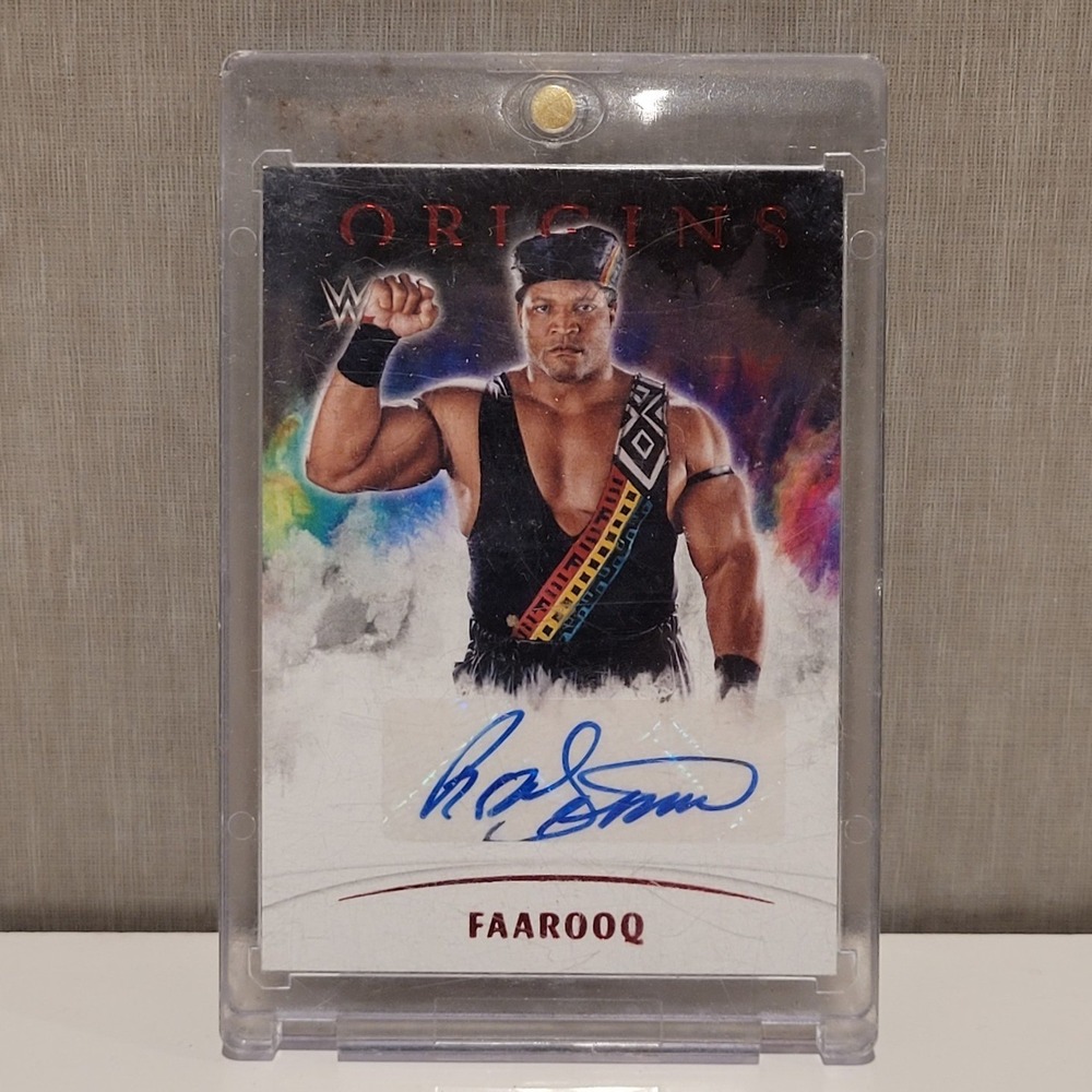 2022 Panini Origins WWE Faarooq On-Card Auto Ron Simmons Autograph Nation Of Dom